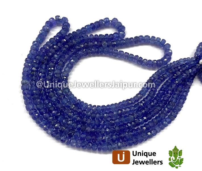 Tanzanite Faceted Roundelle Beads